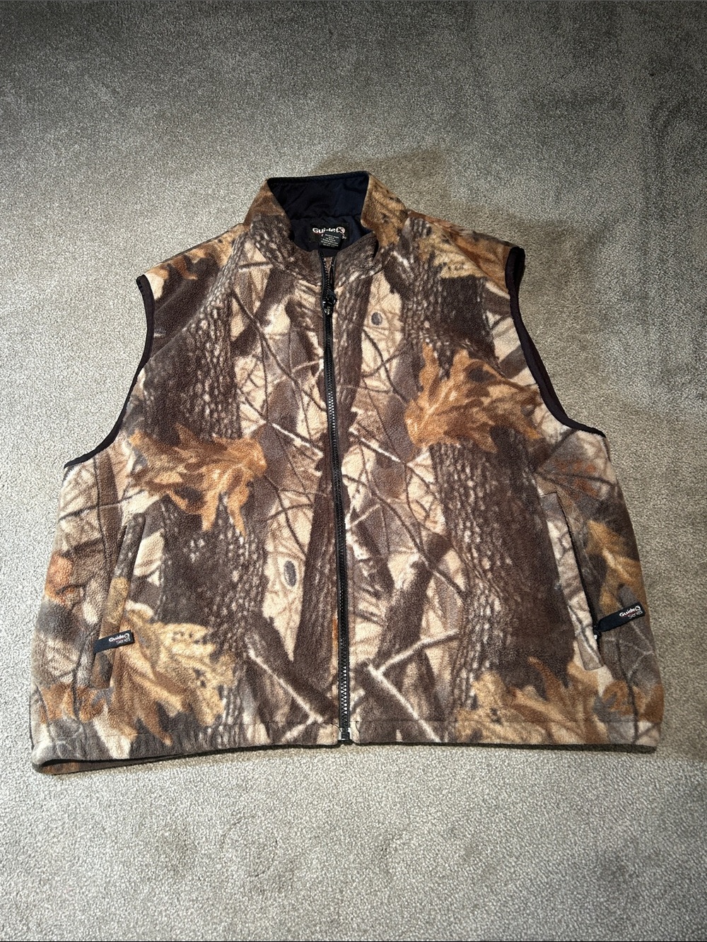 Cabela's Realtree Camo Fleece Vest - Brown/Tan